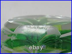 Caithness Whitefriars Hellebore Art Glass Paperweight