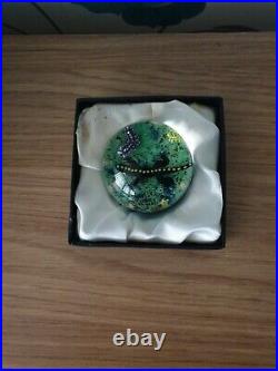 Caithness limited edition glass paperweight designed by william manson boxed