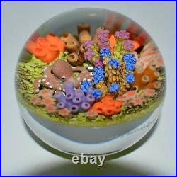 Cathy Richardson Glass Sea Art Paperweight signed and dated 3