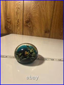 Cathy Richardson Glass Sea Art Paperweight signed and dated 3 1998 RARE
