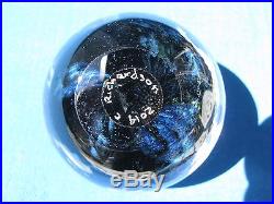 Cathy Richardson SEALIFE Art Glass PAPERWEIGHT School of Blue Fish, Signed, 2014
