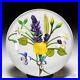 Chris-Buzzini-1992-China-rose-violet-and-lilac-bouquet-glass-paperweight-01-nyii