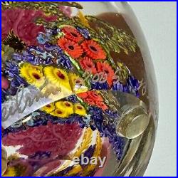 Chris Heilman Egg Shaped Art Glass Aquarium,'Coral Reef' Series, Butterfly Fish