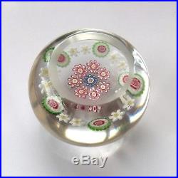 Clichy millefiori glass paperweight antique French / presse papiers