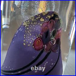 Collette Fortin & Berry Davis Signed Iridescent Design Studio Art Glass Weight