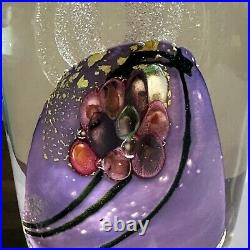 Collette Fortin & Berry Davis Signed Iridescent Design Studio Art Glass Weight