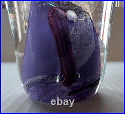 Collette Fortin & Berry Davis Signed Iridescent Design Studio Art Glass Weight