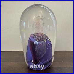 Collette Fortin & Berry Davis Signed Iridescent Design Studio Art Glass Weight