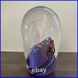 Collette Fortin & Berry Davis Signed Iridescent Design Studio Art Glass Weight