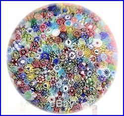 Colorful BACCARAT Zodiac Church Millefiori Signed Art Glass PAPERWEIGHT