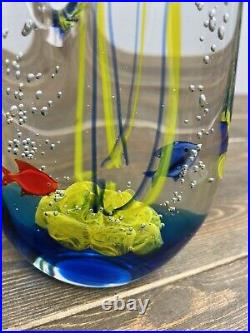 Colorful Murano Glass Nautical Theme Pitcher Style Home Decor