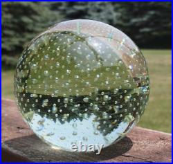 Controlled Bubbles 6 Sphere Art Glass Orb Gazing Ball Paperweight