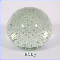 Controlled Bubbles 6 Sphere Art Glass Orb Gazing Ball Paperweight