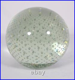 Controlled Bubbles 6 Sphere Art Glass Orb Gazing Ball Paperweight