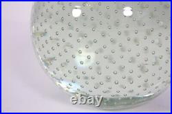 Controlled Bubbles 6 Sphere Art Glass Orb Gazing Ball Paperweight