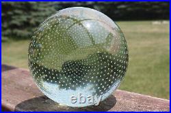 Controlled Bubbles 6 Sphere Art Glass Orb Gazing Ball Paperweight