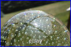 Controlled Bubbles 6 Sphere Art Glass Orb Gazing Ball Paperweight