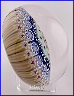 Damon MacNaught Magnum 3.5 2010 Concentric Millefiori Glass Paperweight