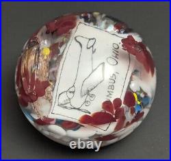 Degenhart Columbus OH Vintage Airplane Aviation Glass Paperweight