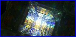 Dichroic Crystal Optic Art Glass Vaseline Uranium NASA Storm Star Wars 3d rubik