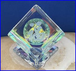 Dichroic Millennium Crystal Cube Chinese Immortals Art Glass Prism 4