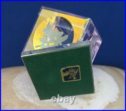 Dichroic Millennium Crystal Cube Chinese Immortals Art Glass Prism 4