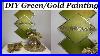 Diy-Green-Gold-Canvas-Painting-With-3-Smaller-Canvases-01-qvp