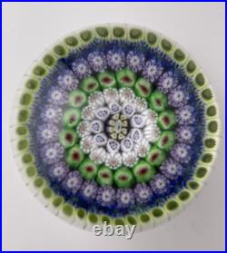 Drew Ebelhare'97 Concentric Millefiori On Stave Basket Mini Paperweight 2.3