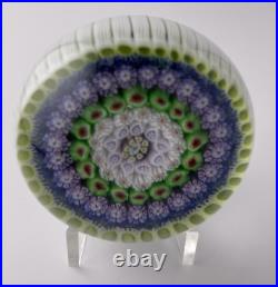 Drew Ebelhare'97 Concentric Millefiori On Stave Basket Mini Paperweight 2.3