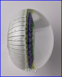 Drew Ebelhare'97 Concentric Millefiori On Stave Basket Mini Paperweight 2.3