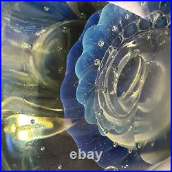 EICKHOLT STUDIO ART GLASS PAPERWEIGHT DICHROIC LARGE Paperweight