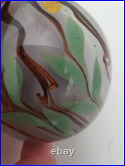 EXCELLENT Chris Buzzini Bridgeton Studio 1977 Seahorse Art Glass Paperweight