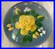 EXTRA-LARGE-Gorgeous-VICTOR-TRABUCCO-Yellow-FLOWER-BUDS-Art-Glass-PAPERWEIGHT-01-vy