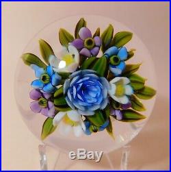 EXTRAORDINARY CATHY RICHARDSON 1 OF A KIND FLORAL BOUQUET Art Glass PAPERWEIGHT