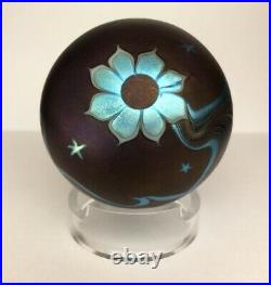 Early Lundberg Studios Flower & Waves surface design paperweight (On Sale)
