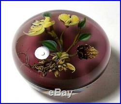 Early Paul Stankard Compound Meadow Wreath Floral Paperweight