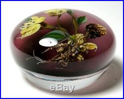 Early Paul Stankard Compound Meadow Wreath Floral Paperweight