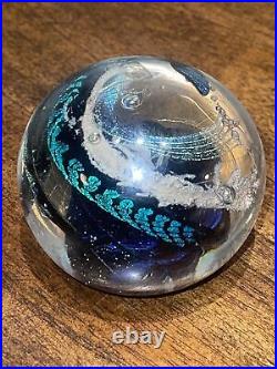 Elaine Hyde Abstract Glass Paperweight