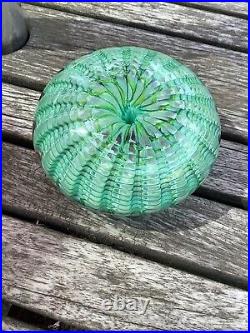 Epiphany Studio Folk art Glass Collectors Whimsical Jellyfish Paper Weight