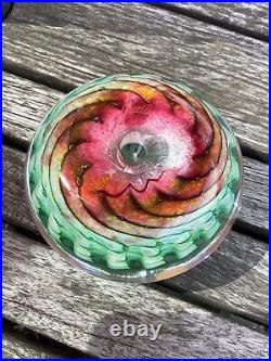 Epiphany Studio Folk art Glass Collectors Whimsical Jellyfish Paper Weight