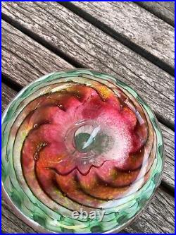 Epiphany Studio Folk art Glass Collectors Whimsical Jellyfish Paper Weight