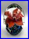 Eric-Brakken-Art-Glass-Paperweight-5-5-Orchid-Design-Signed-1993-01-cy