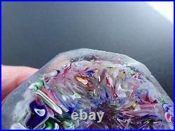 Faceted Antique Baccarat Macedoine Scrambled Filligree Paperweight