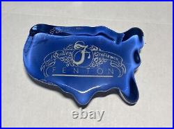 Fenton Art Glass Logo United States Paperweight Signed by George Fenton RARE