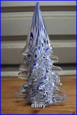 Francesco F. Ragazzi Signed Hand Blown Glass Art Sculpture Murano Tree Pine