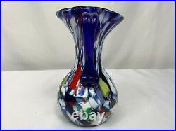 Fratelli Toso Murano Art Glass Jug Vase Italy 1960's 4.88H x 3.25W x 3D