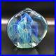 Gilbert-Johnson-Paperweight-1976-Art-Glass-Biomorphic-Blue-Abstract-Signed-3-01-ko