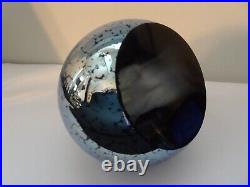 Glass Eye Studio Celestial Series FULL MOON Faceted Mirrored Paperweight