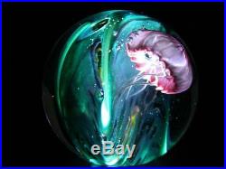 Glass Eye Studio Environmental Phantom of the Sea Jellyfish Paperweight 603
