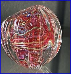 Glass Eye Studio GES 99 Rare Orange Art Glass Paperweight